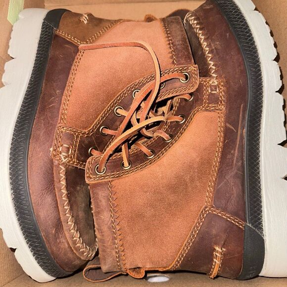 Manitobah $150 Mesa Moc Toe Sneaker Boots Copper Brown Mens 7 NEW main image 11